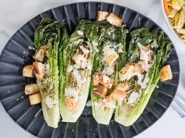 Grilled Garlic Caesar Salad